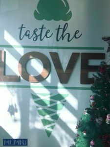 Taste the Love sign at Revival Ice Cream