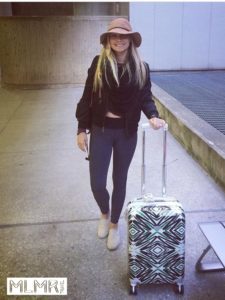 Kelsey wearing layers