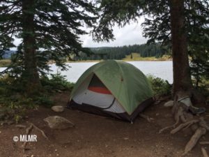 Tent camping in Molas Lake