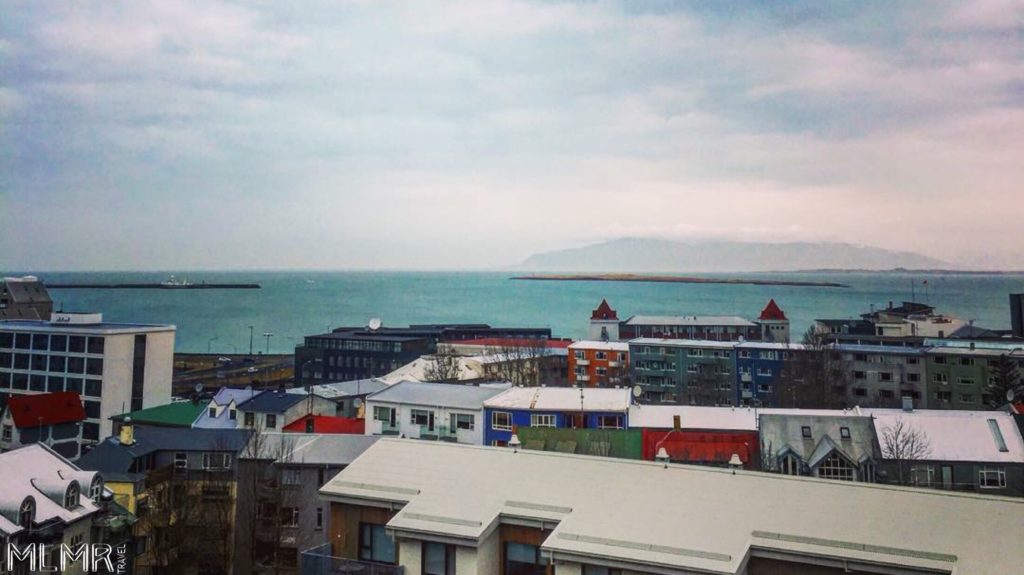 The perfect of Reykjavik from our balcony