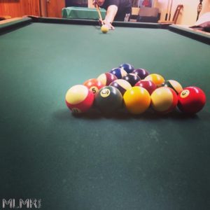 Pool table at a RV Park