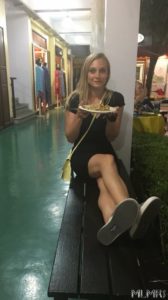 Kelsey at Chiang Mai night Bazaar