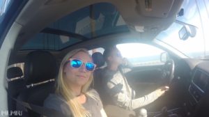 Phil and Kelsey on a road trip