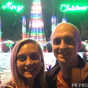 Looking at Christmas Lights