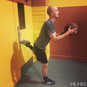 Phil Playing Basketball at De Anza RV Resort