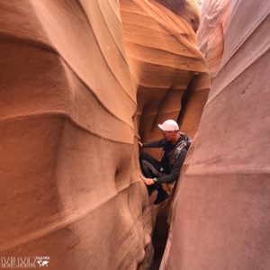 Phil Hiking Zebra Slot Canyon