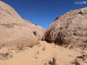 Entrance to Zebra Slot Canyon
