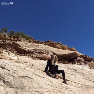 Hiking in Canyonlands National Park in the winter