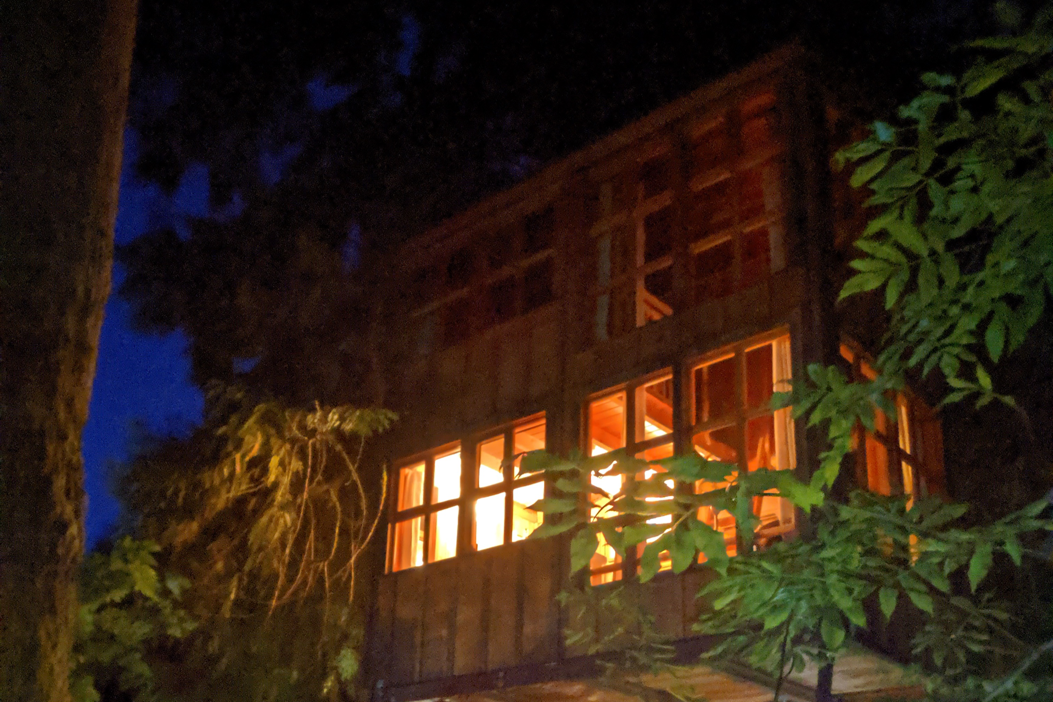 Treehouse in the woods at Treehouse Point