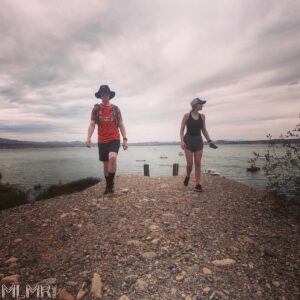 Travel Couple with Lake Havasu in the Backround